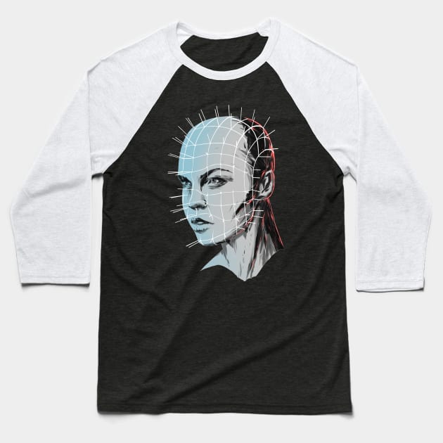 hellraiser girl / lady pinhead Baseball T-Shirt by Kotolevskiy